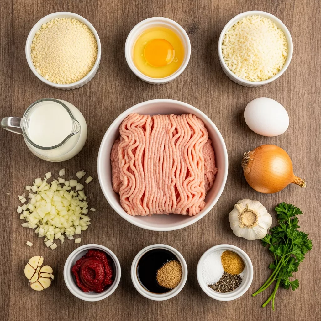 Ingredients for Golden Parmesan Chicken Loaf: A Weeknight Wonder