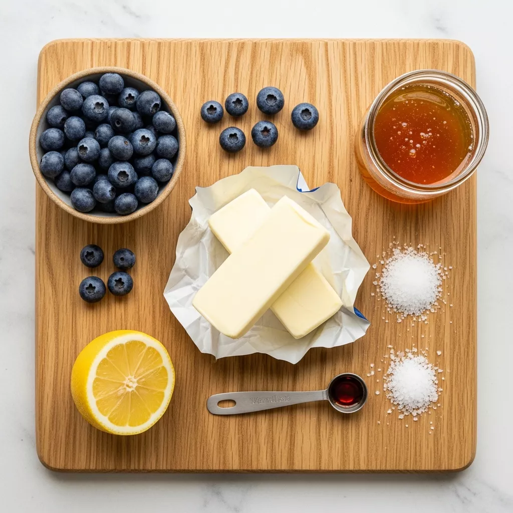 Ingredients for Velvet Blueberry Honey Burst Butter