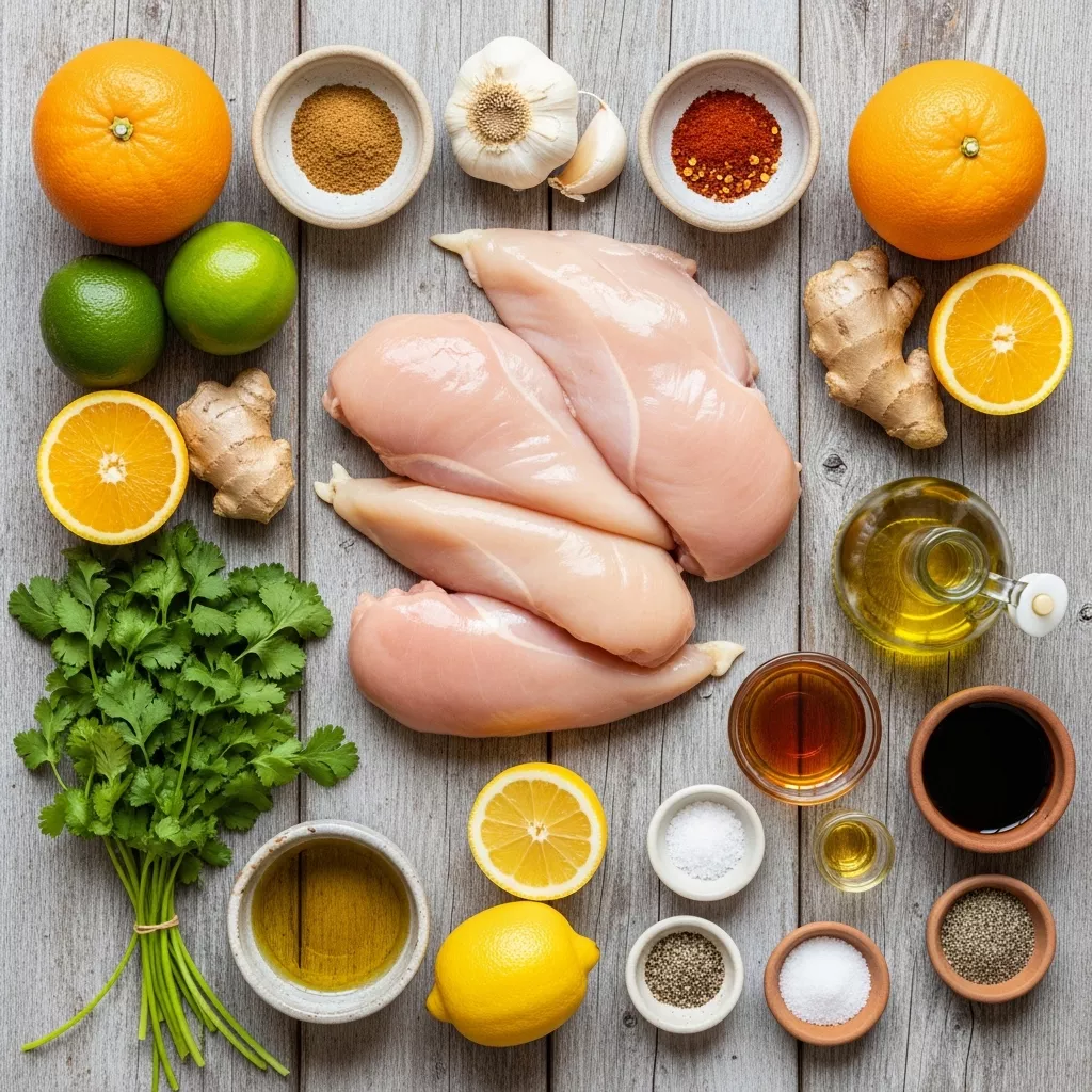 Ingredients for Sunshine Citrus Grilled Chicken: Your Flavor Escape
