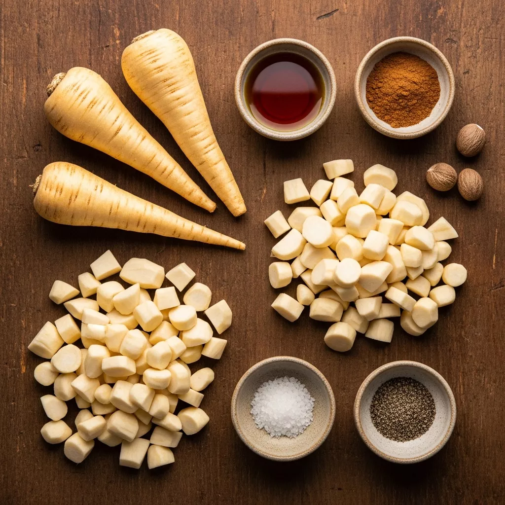 Ingredients for Golden Maple-Cinnamon Roasted Parsnips: Your New Favorite Side