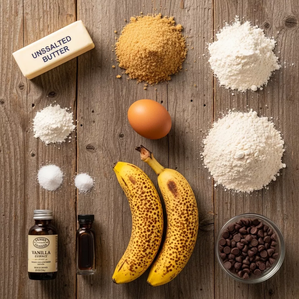 Ingredients for Golden Ripe Banana Bliss Blondies