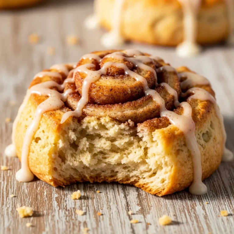 A stack of several Fluffy Cinnamon Swirl Scones with vanilla glaze on a white ceramic plate, ready to serve for breakfast or brunch.