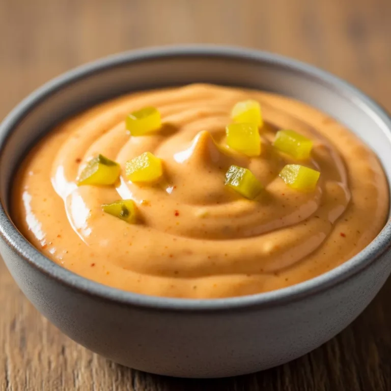 Creamy Diner-Style Secret Smash Sauce in a bowl with a whisk, ready to be served.