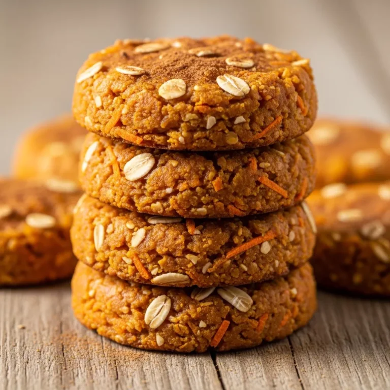 Stack of vibrant homemade carrot pumpkin chews, a healthy and easy autumn snack.